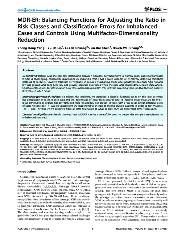 (PDF) MDR-ER: Balancing Functions for Adjusting the Ratio in Risk ...