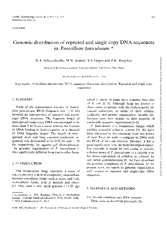  pdf genomic distribution of repeated and single copy dna sequences in