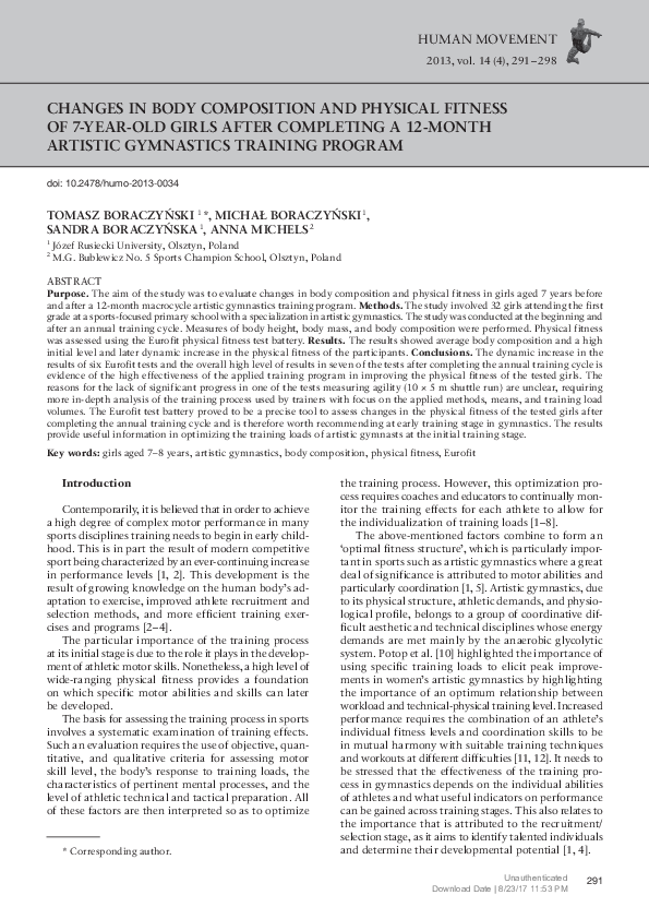 (PDF) Changes in Body Composition and Physical Fitness in Obese ...