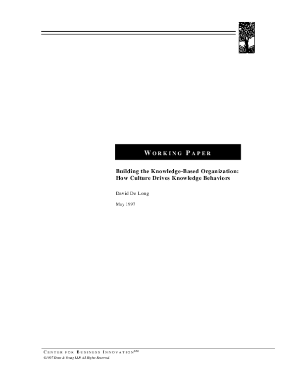(PDF) Encouraging knowledge sharing in knowledge-based organizations ...