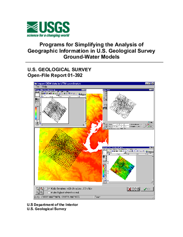 (PDF) Programs for simplifying the analysis of geographic information ...