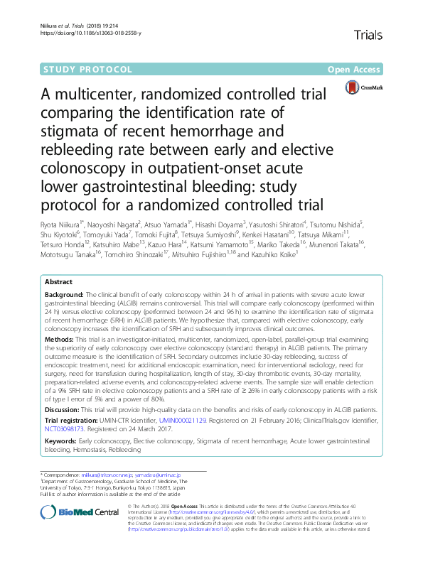 (PDF) A multicenter, randomized controlled trial comparing the ...
