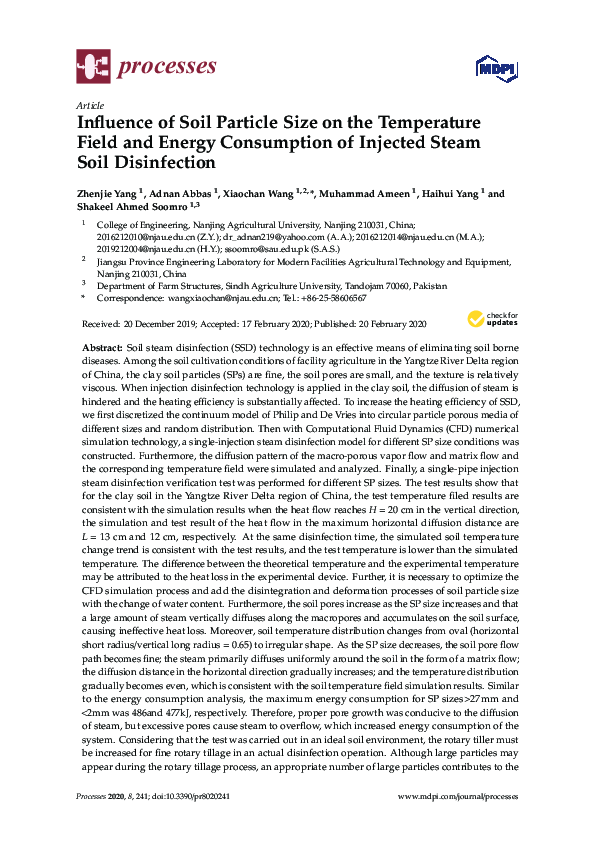 (PDF) Influence of Soil Particle Size on the Temperature Field and ...