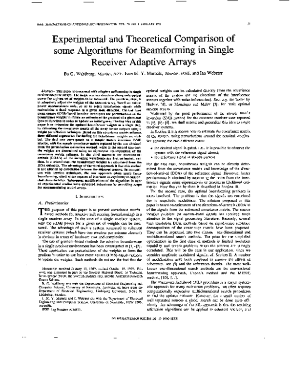 (PDF) Experimental and theoretical comparison of some algorithms for ...