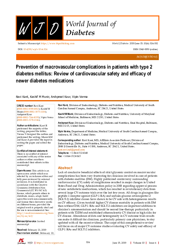 (PDF) Prevention of macrovascular complications in patients with type 2 ...