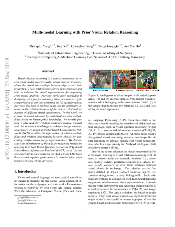 (PDF) Multi-modal Learning with Prior Visual Relation Reasoning