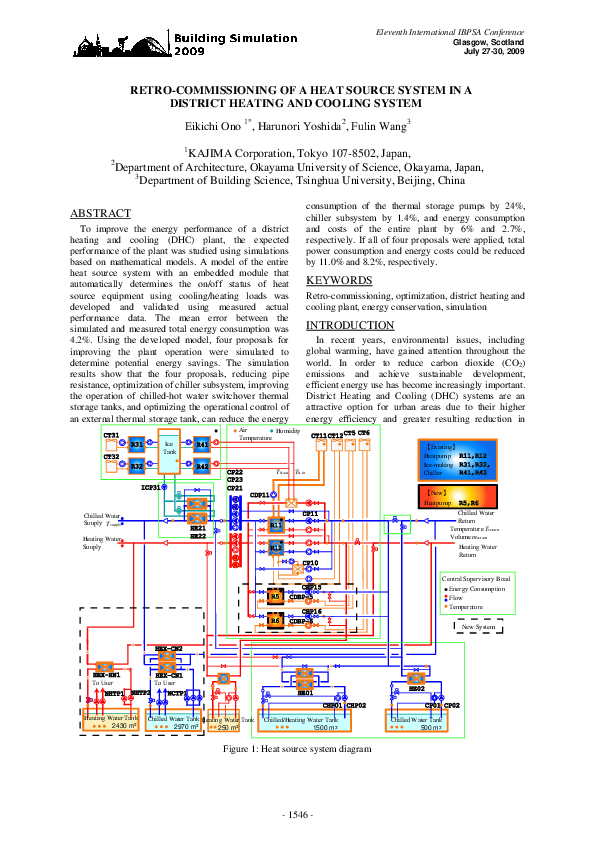 (PDF) Retro-Commissioning of a Heat Source System in a District Heating ...