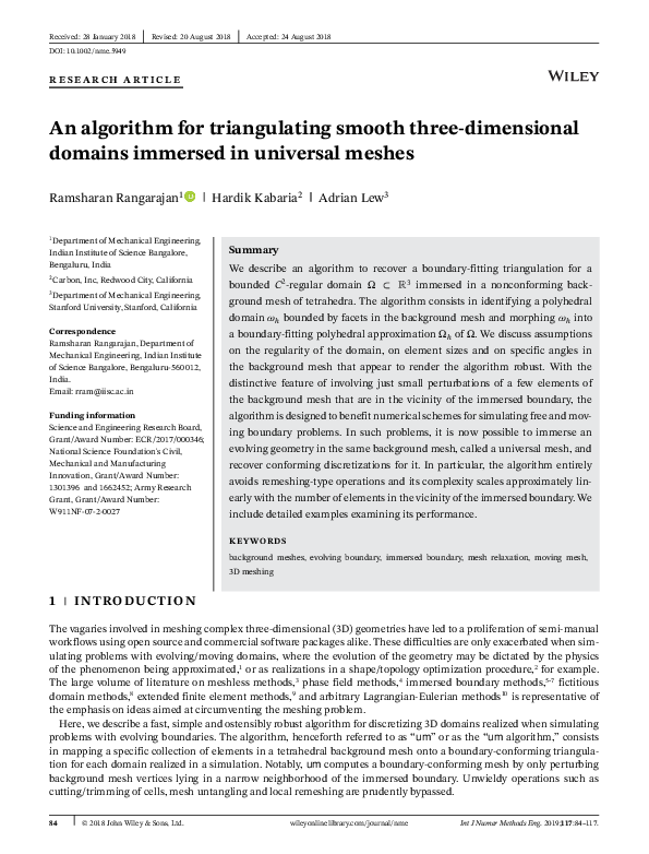(PDF) An algorithm for triangulating smooth three-dimensional domains ...