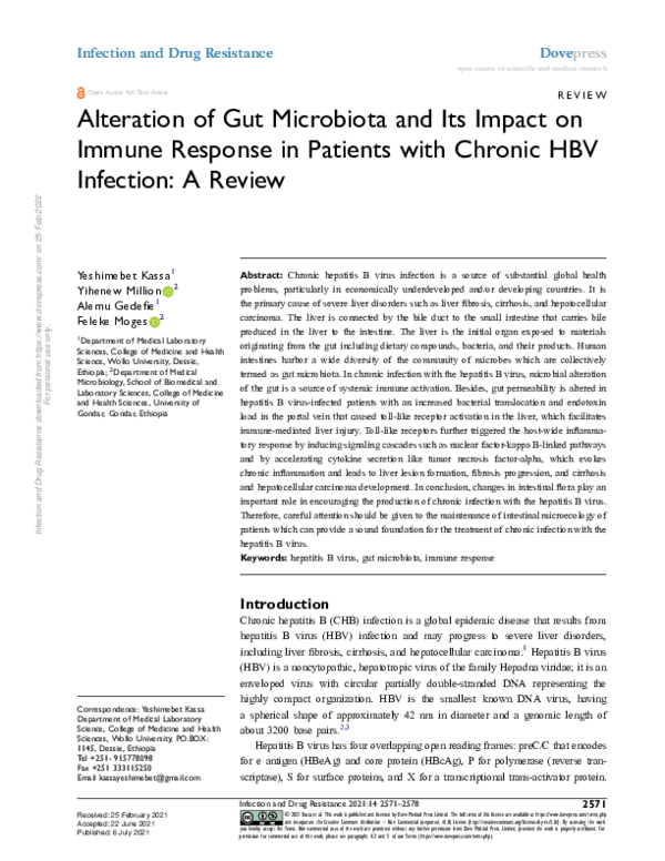 (PDF) Alteration of Gut Microbiota and Its Impact on Immune Response in ...