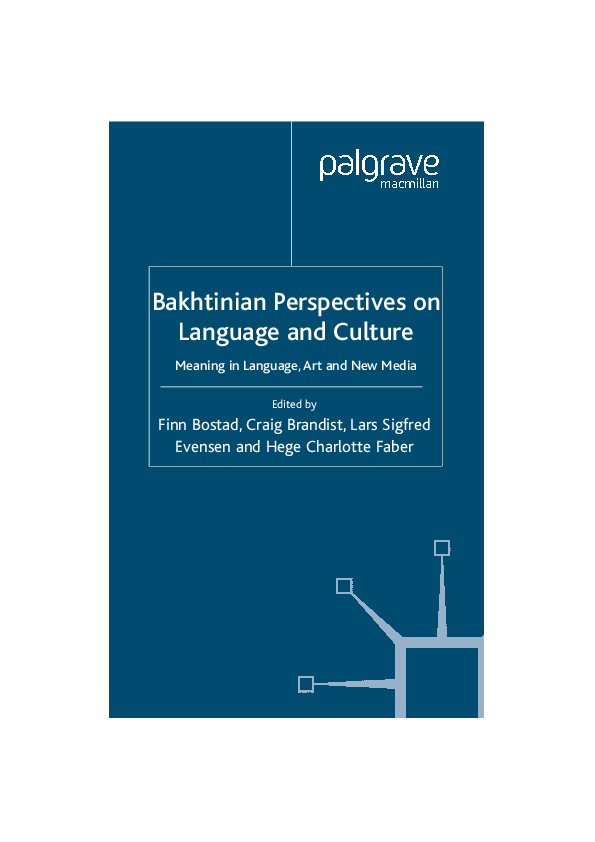 (PDF) Bakhtinian Perspectives on Language and Culture