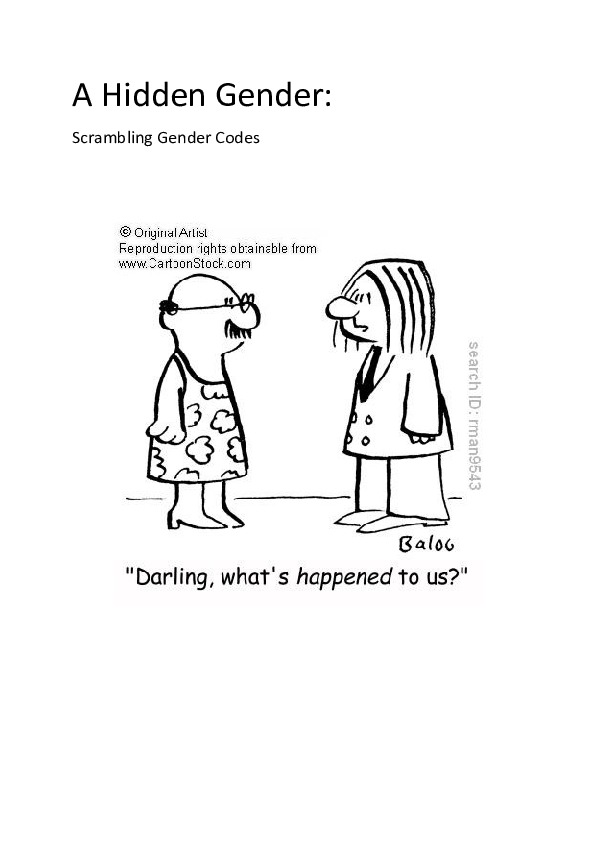 (PDF) A Hidden Gender: Scrambling Gender Codes