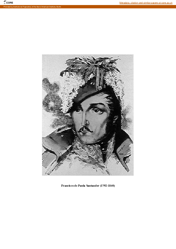 (PDF) Francisco de Paula Santander y Omaña
