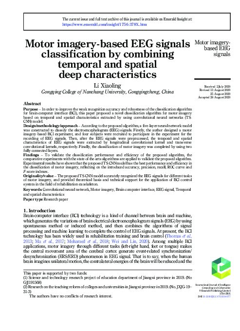 (PDF) Motor imagery-based EEG signals classification by combining ...