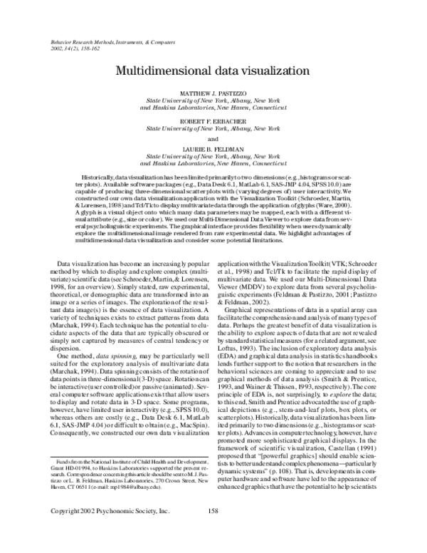 (PDF) Multidimensional data visualization