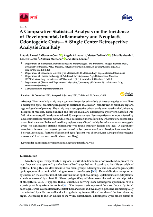 (PDF) A Comparative Statistical Analysis on the Incidence of ...