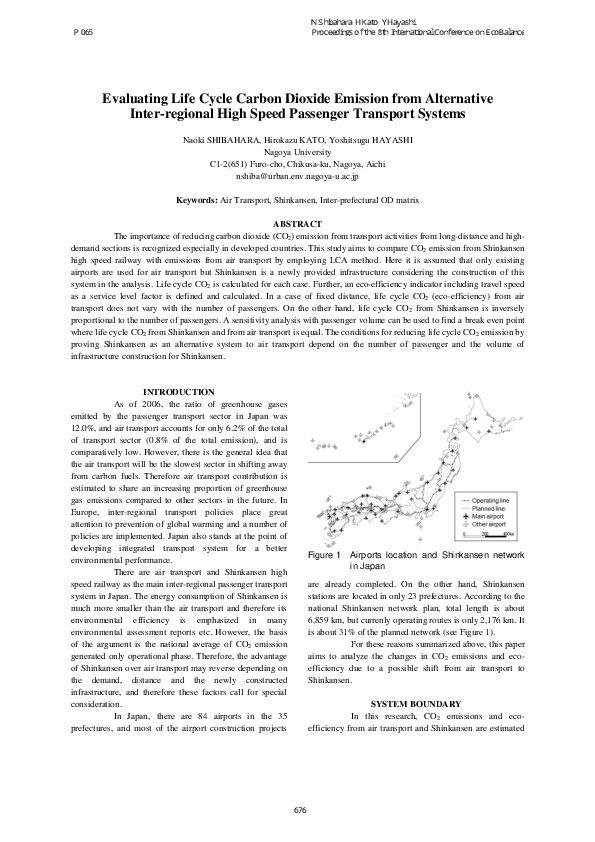 (PDF) Evaluating Life Cycle Carbon Dioxide Emission from Alternative ...