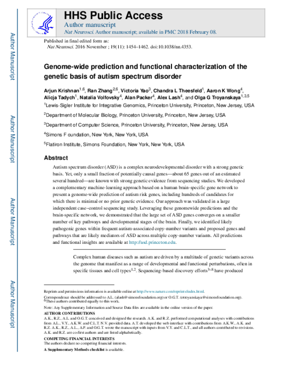 (PDF) Genome-wide prediction and functional characterization of the ...