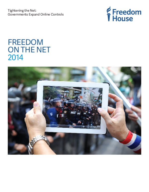 (PDF) Freedom on the Net 2014 - Tightening the Net: Governments Expand ...