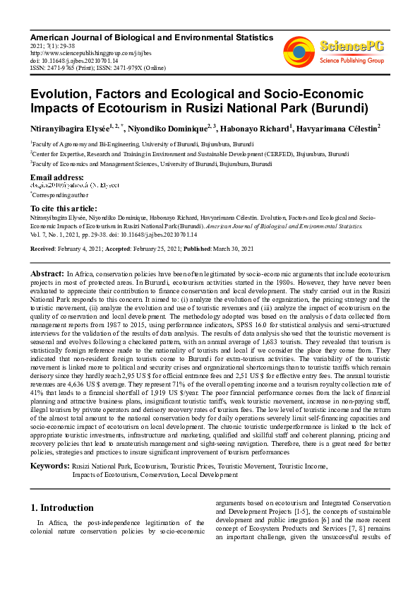 (PDF) Evolution, Factors and Ecological and Socio-Economic Impacts of ...