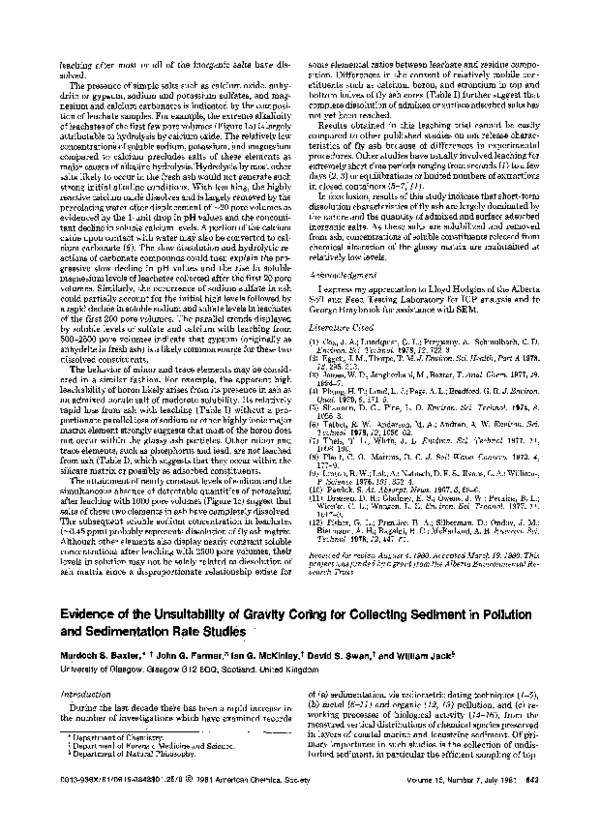 (PDF) Evidence of the unsuitability of gravity coring for collecting ...