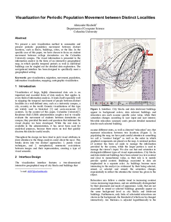 (PDF) Visualization for Periodic Population Movement between Distinct ...