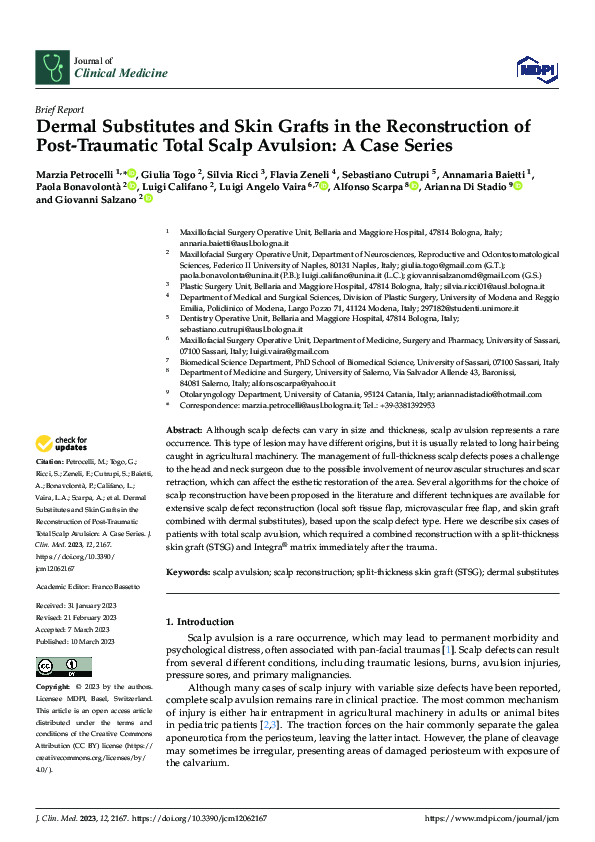 (PDF) Dermal Substitutes and Skin Grafts in the Reconstruction of Post ...