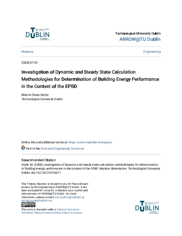 (PDF) Investigation of Dynamic and Steady State Calculation ...