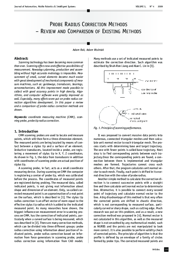 (PDF) Development of a coordinate measuring machine (CMM) touch probe ...