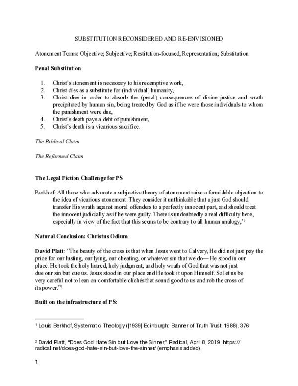 (PDF) SUBSTITUTION RECONSIDERED AND RE-ENVISIONED