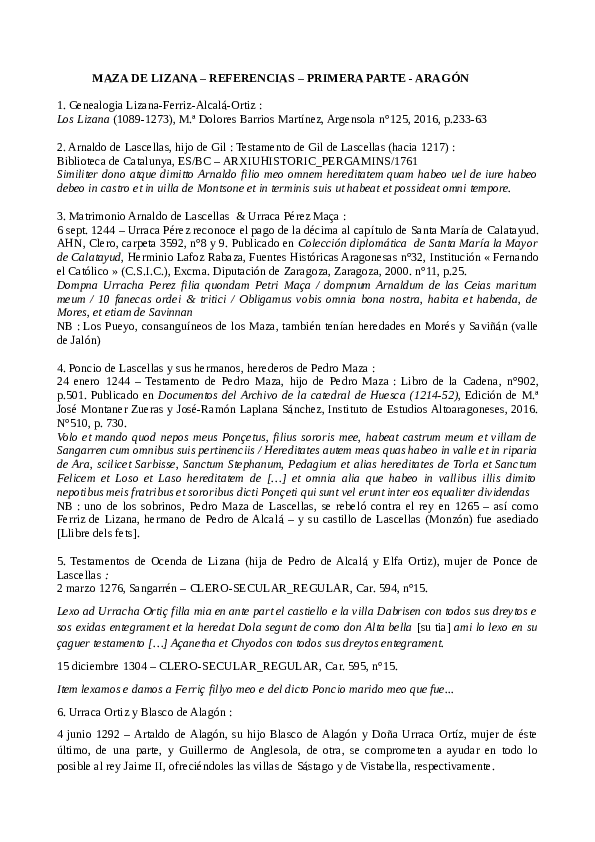 (PDF) MAZA DE LIZANA REFERENCIAS Y MAPA PRIMERA PARTE