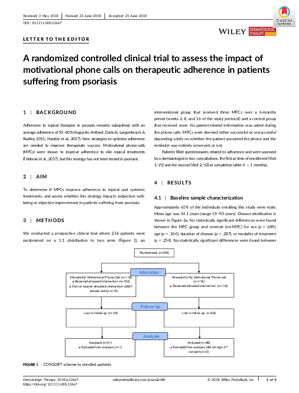 (PDF) A randomized controlled clinical trial to assess the impact of ...