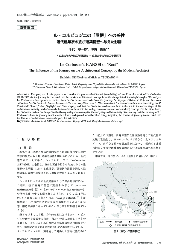 (PDF) Le Corbusier's KANSEI of ‘Roof’