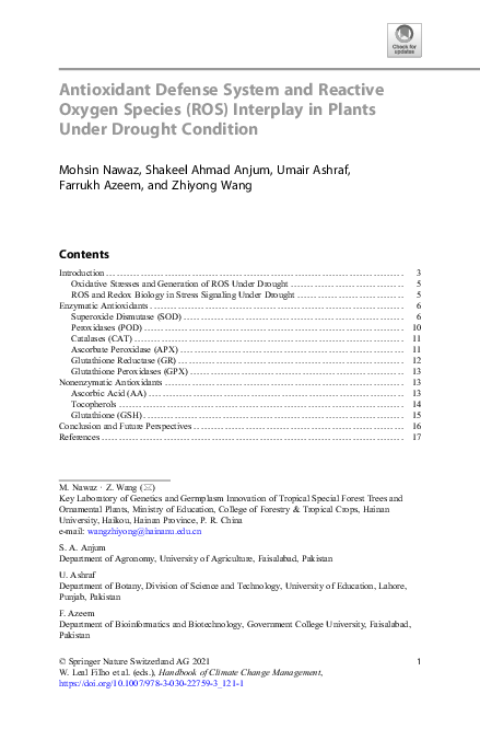 (PDF) Antioxidant Defense System and Reactive Oxygen Species (ROS ...