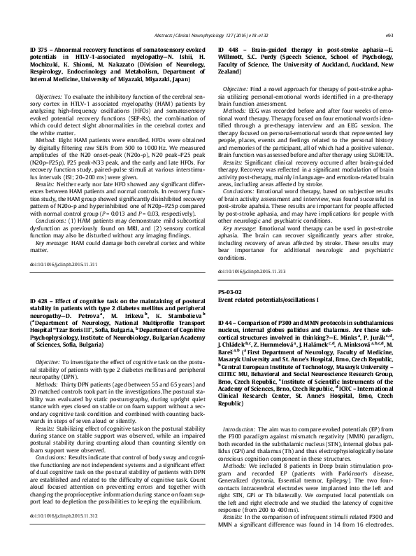 (PDF) ID 44 – Comparison of P300 and MMN protocols in subthalamicus ...