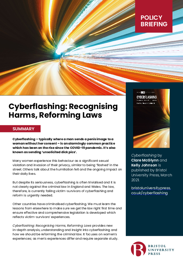 (PDF) Cyberflashing: Recognising Harms, Reforming Laws