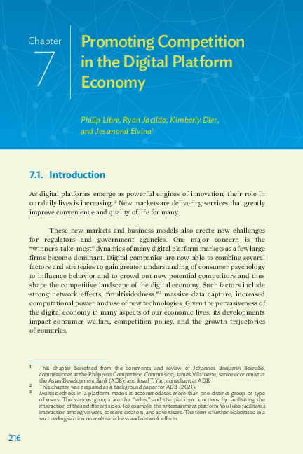 (PDF) Promoting Competition in the Digital Platform Economy