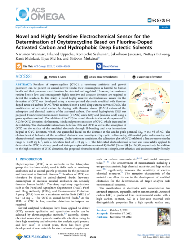(PDF) Novel and Highly Sensitive Electrochemical Sensor for the ...