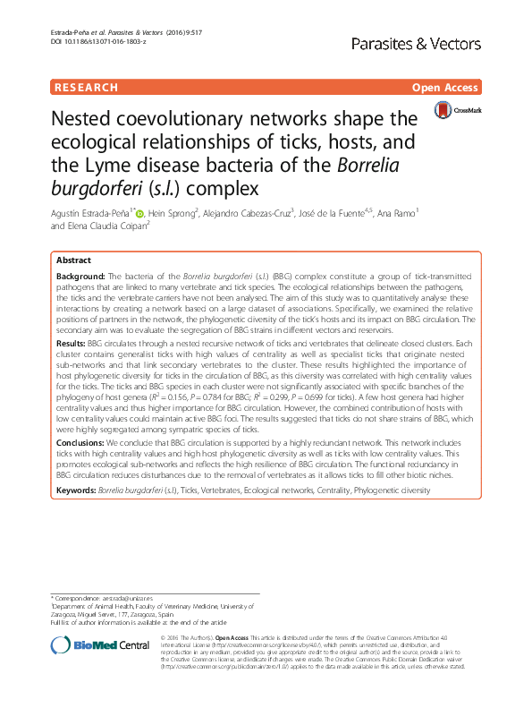 (PDF) Nested coevolutionary networks shape the ecological relationships ...