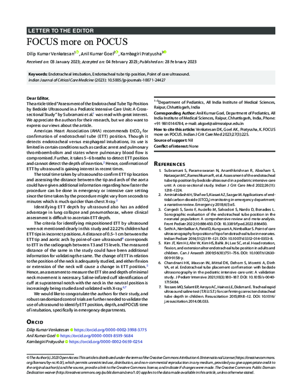(PDF) FOCUS more on POCUS