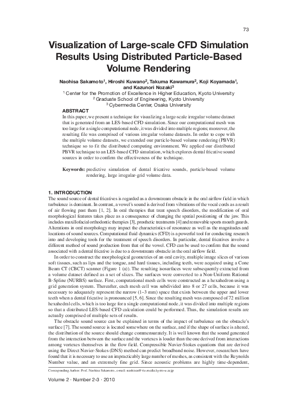 (PDF) Visualization of Large-scale CFD Simulation Results Using ...