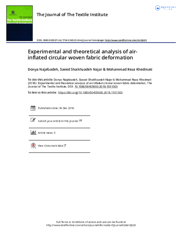 (PDF) Experimental and theoretical analysis of air-inflated circular ...