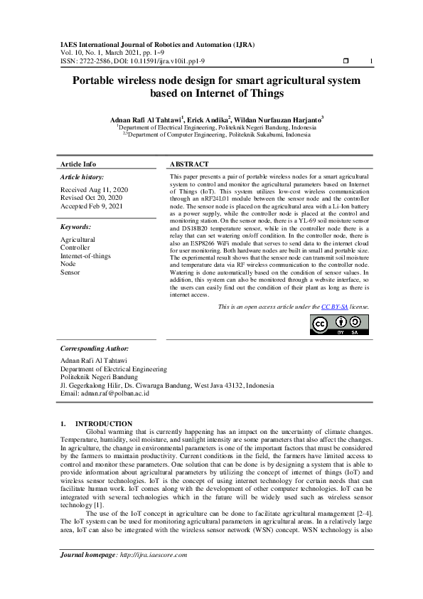 (PDF) Portable wireless node design for smart agricultural system based ...