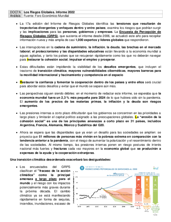 (PDF) DOC7 Riesgos Globales Informe 2022 Foro Economico Mundial
