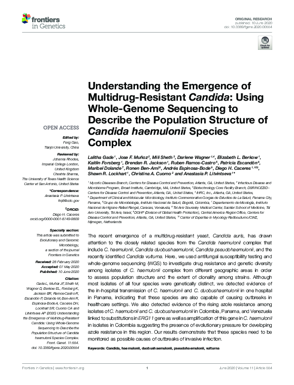 (PDF) Understanding the emergence of multidrug resistant Candida Using