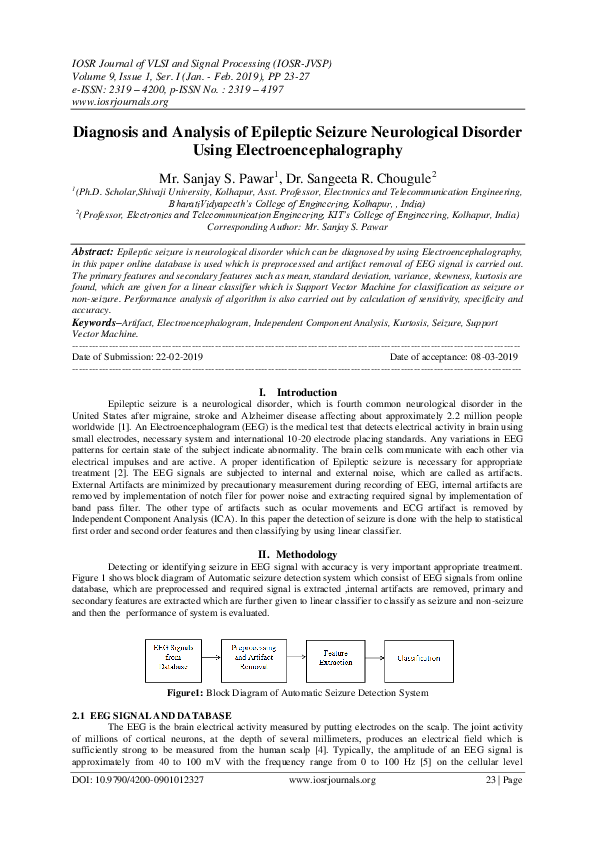 (PDF) Diagnosis and Analysis of Epileptic Seizure Neurological Disorder ...