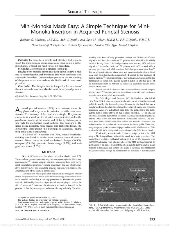 (PDF) Mini-monoka made easy: a simple technique for mini-monoka ...
