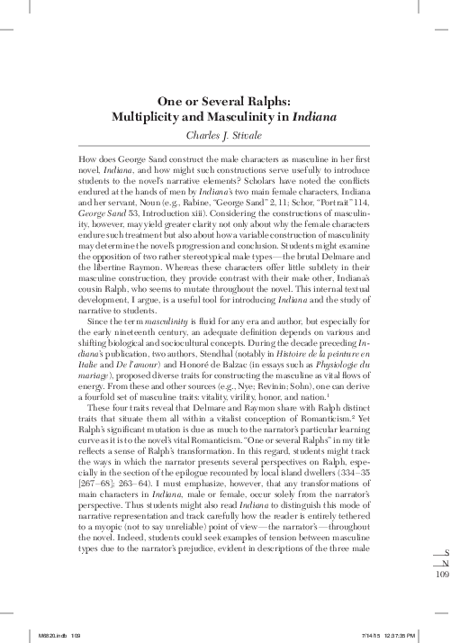 (PDF) Chapter: One or Several Ralphs: Multiplicity and Masculinity in ...