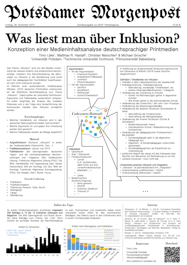 (PDF) Was liest man über Inklusion? Konzeption einer ...