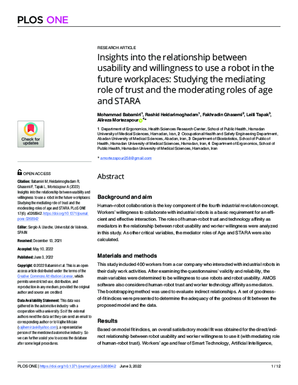 (PDF) Insights into the relationship between usability and willingness ...