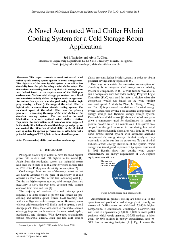 (PDF) A Novel Automated Wind Chiller Hybrid Cooling System for a Cold ...